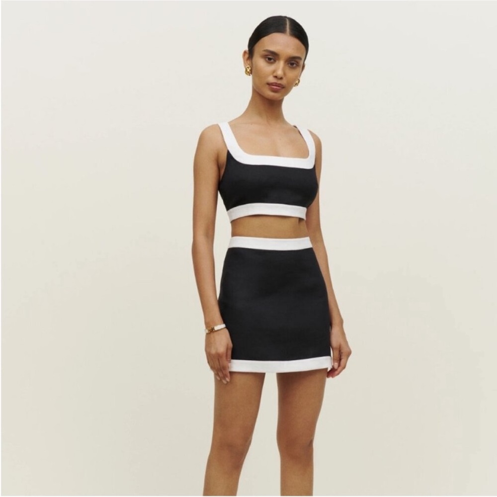 Reformation Black and White Two-Piece Set